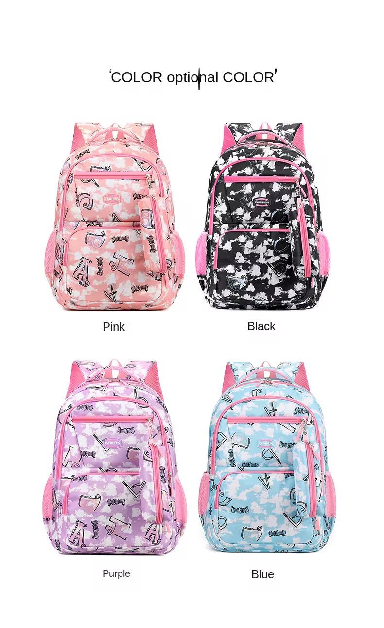 Large capacity Graffiti print Oxford Back Pack  for Adults and teens Back pack With Pen case  28-36 liter 18 inch