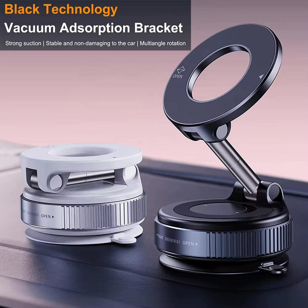 Universal Magnetic Vacuum Suction Phone holder with  360 degree rotation super strong car phone holder