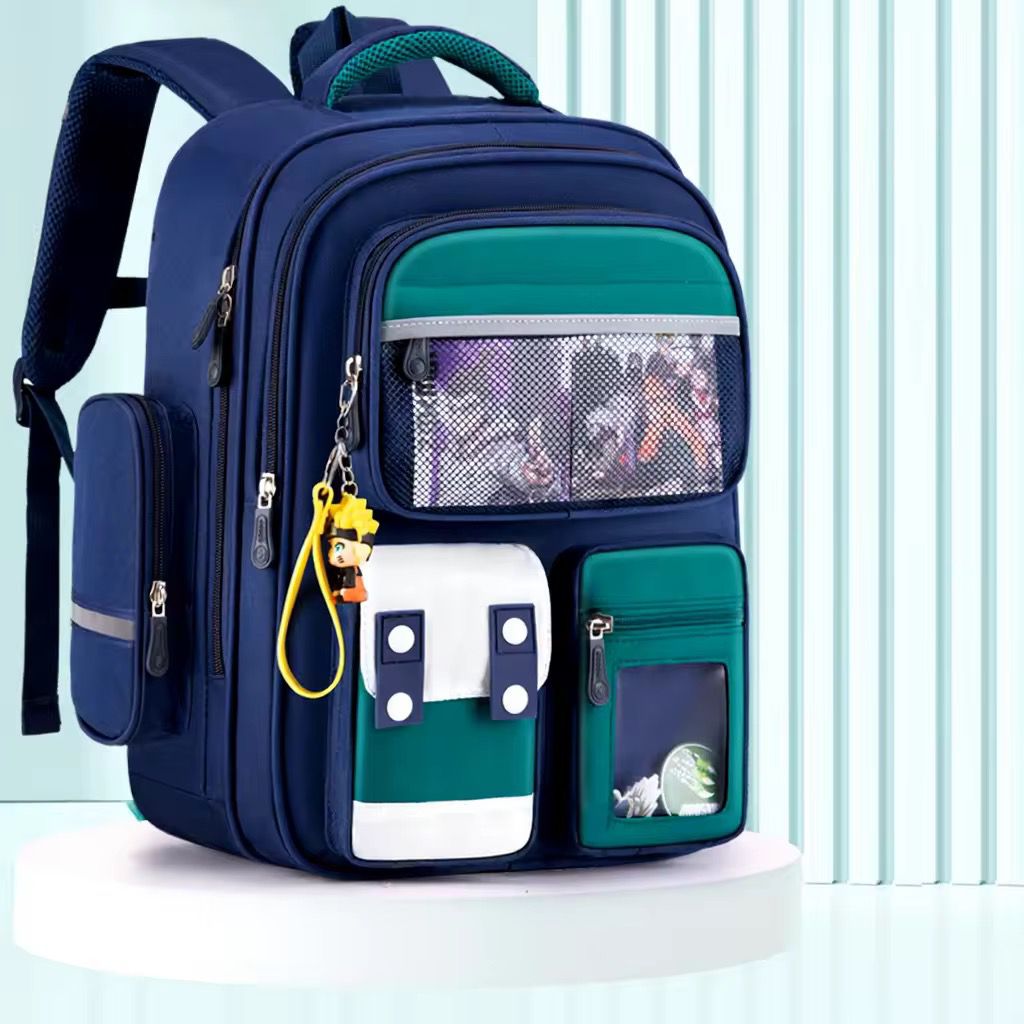 Children water proof oxford back pack fashionable schoolbag for boys & girls 17 inch 20-36 liter capacity