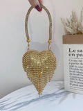 Fashion Rhinestone mini Bag Heart Shape Party Evening Bag Wedding Bag