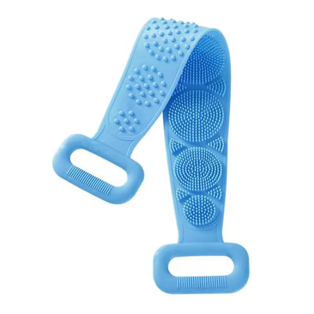 Silicone shower brush scrubber Soft silicone scalp messengerdouble sided body brush foam skin clean tool