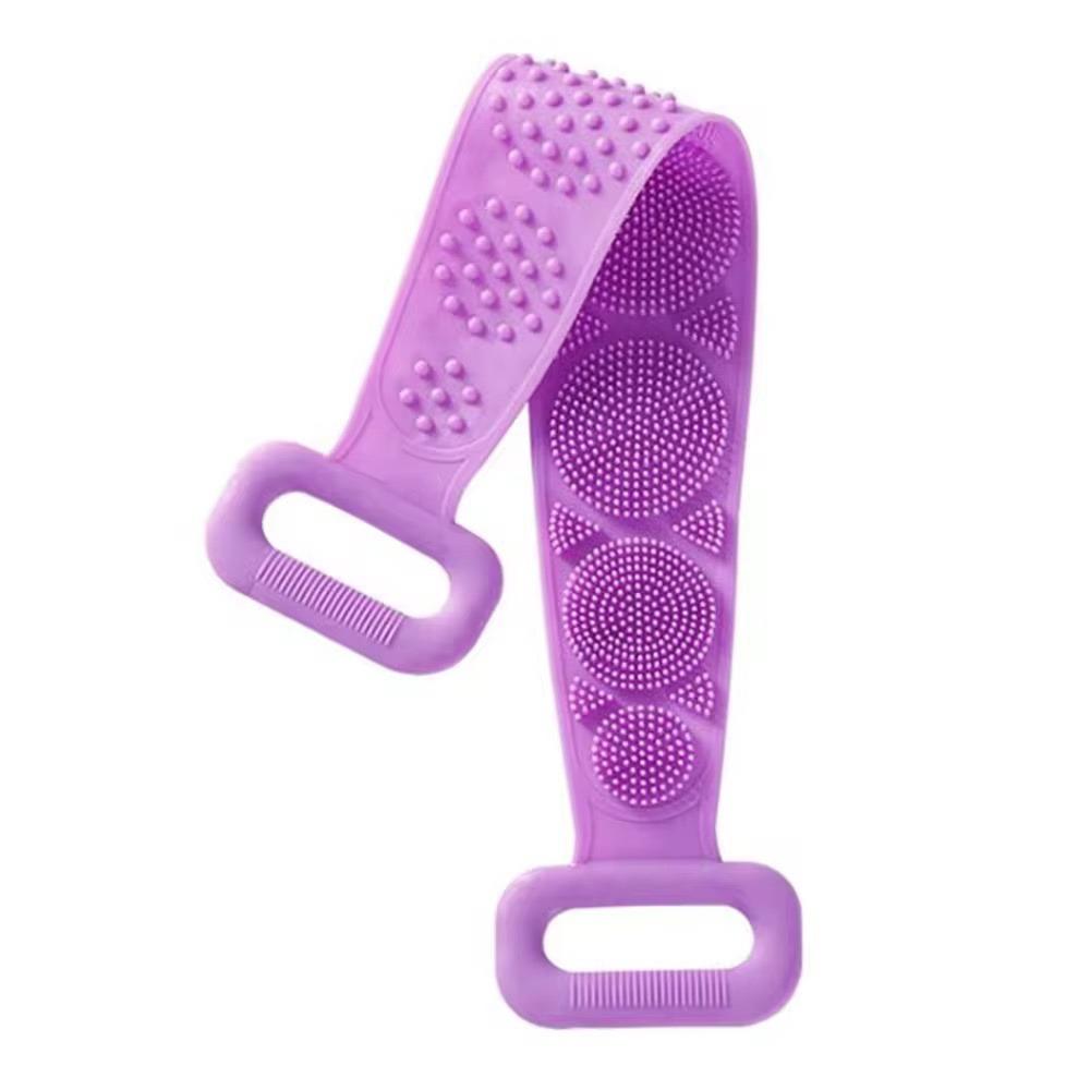 Silicone shower brush scrubber Soft silicone scalp messengerdouble sided body brush foam skin clean tool