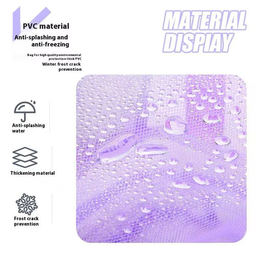 17 inch Large Clear Back Pack Transparent PVC School Bag Large capacity With Fashionable Zipper Design Waterproof for Student Daily Work