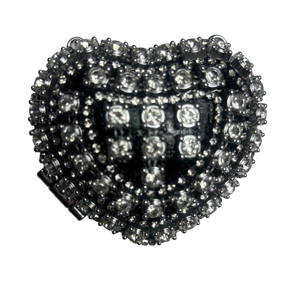 Fashion Rhinestone mini Bag Heart Shape Party Evening Bag Wedding Bag