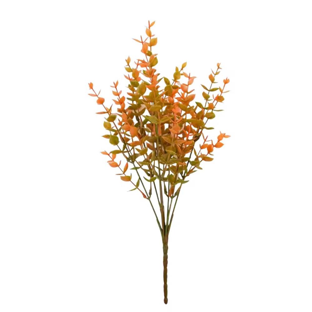 Artificial Black autumn Apple Leaves Eucalyptus Leaves  Halloween Christmas Party  home decoration