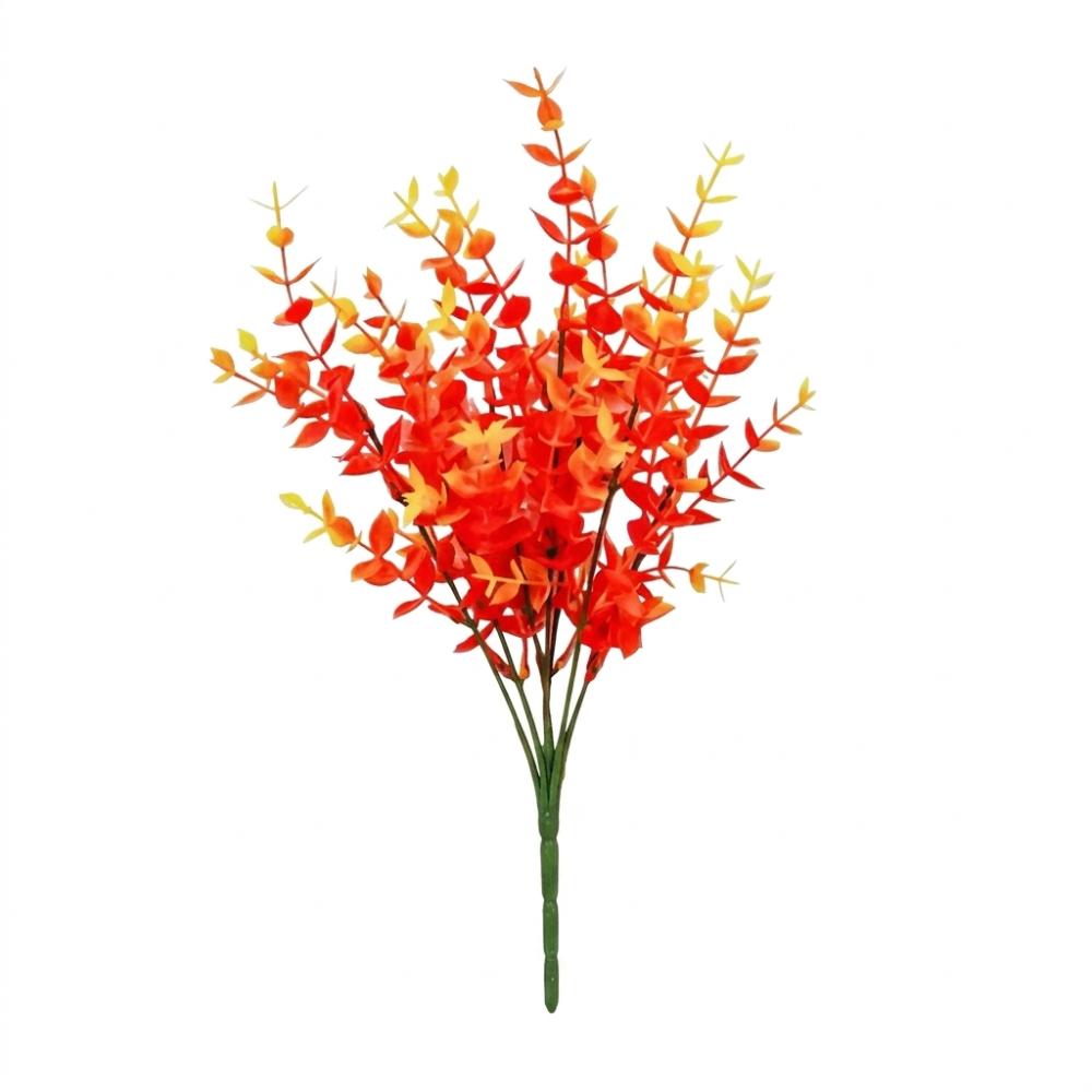 Artificial Black autumn Apple Leaves Eucalyptus Leaves  Halloween Christmas Party  home decoration