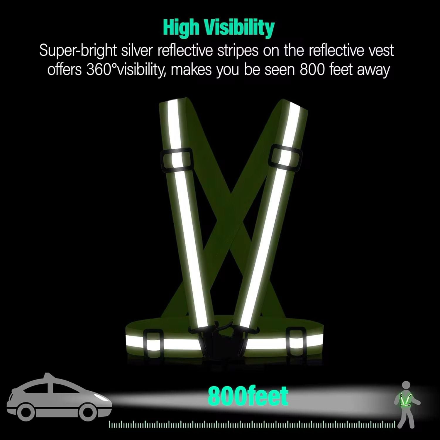 Reflective vest running gear