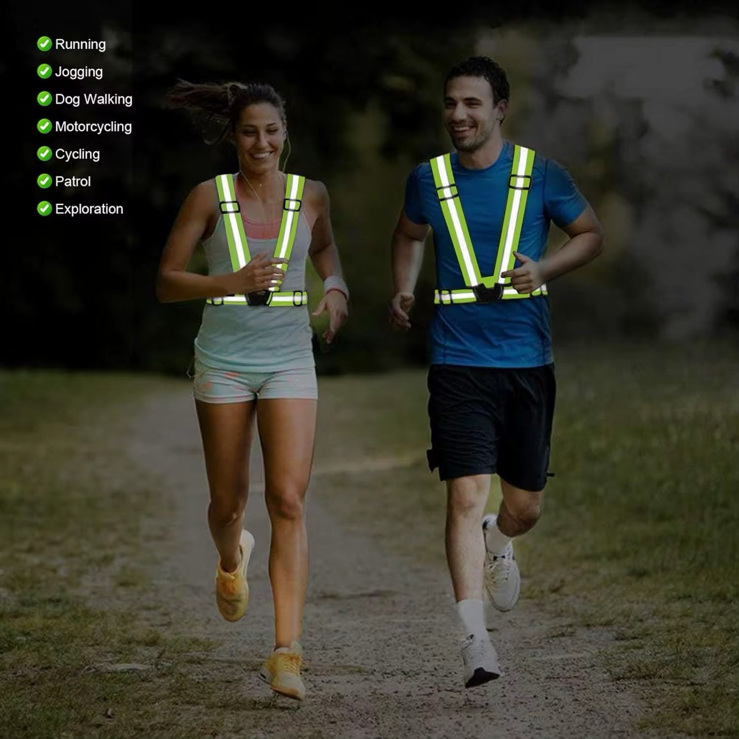 Reflective vest running gear