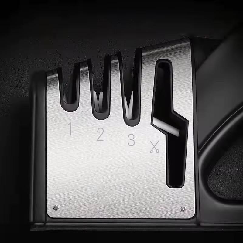 Portable four in One Sharpener Kitchen Accessories Knife Scissors Stainless steel Tools