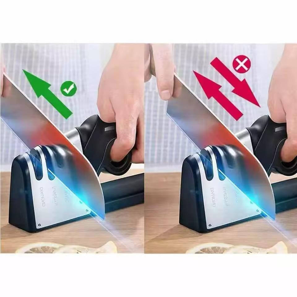 Portable four in One Sharpener Kitchen Accessories Knife Scissors Stainless steel Tools